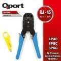 Qport Q-PEN5 RJ11-RJ12-RJ45 Ağ Pensesi (Sıyırma Aparatı İle Birlikte)