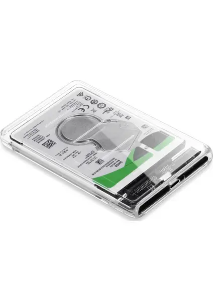 Codegen 2,5'' USB 3.1 Taşınabilir Şeffaf HDD Disk Kutusu CDG-HDC-30TC
