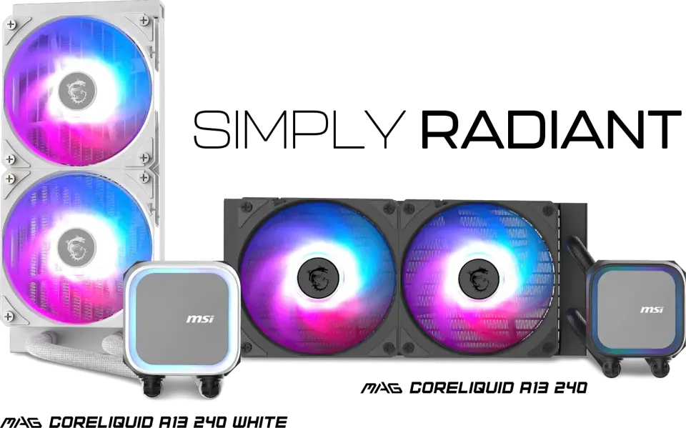 MSI MAG CORELIQUID A13 240 WHITE 240MM ARGB CPU SIVI SOĞUTUCUSU (LGA 1700/1851/AM4/AM5 UYUMLU)