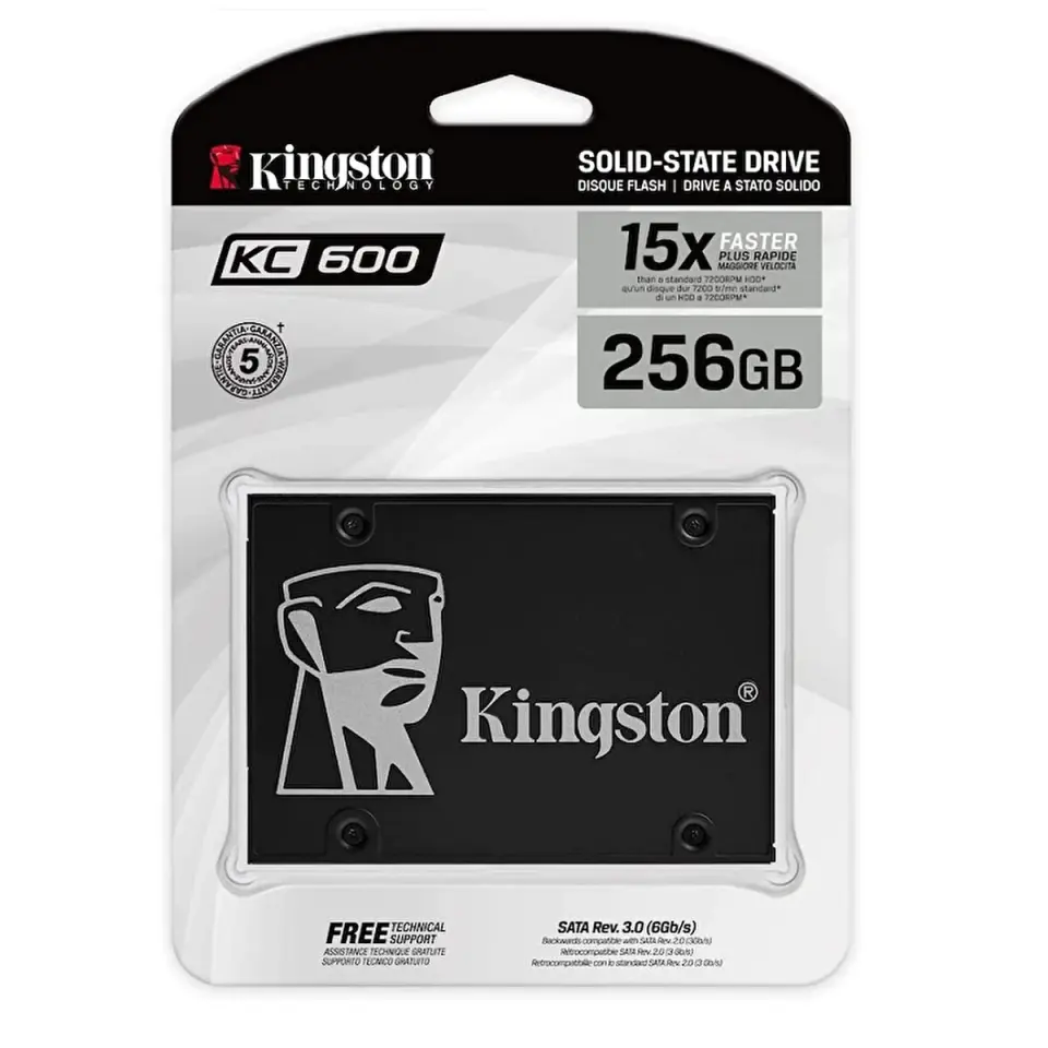 256GB KINGSTON 2.5 SATA 550/500MB/S SKC600/256