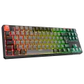 Rampage YORU TKL PRO Gri/Siyah OUTEMU Red Swich Q Kablosuz RGB Mekanik Oyuncu Klavyes