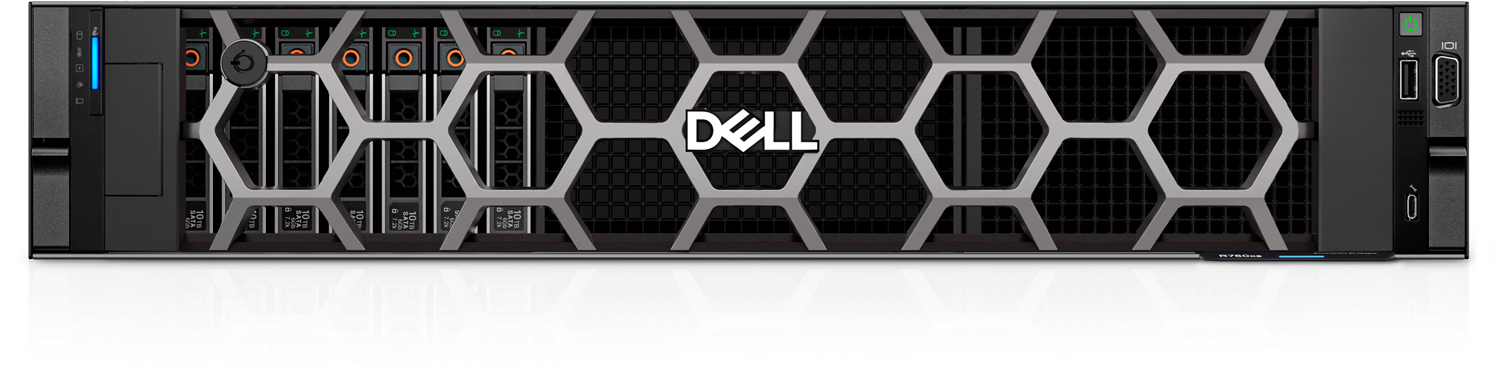 DELL POWEREDGE R760XS SPL2 SILVER 4510-64GB DDR5 RDIMM-480GB+2X960GB SSD-2x1100w Rack Sunucu