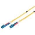 DIGITUS 1m SM LC-LC 9/125µ LSZH Duplex Fiber Optik Patch Kablo