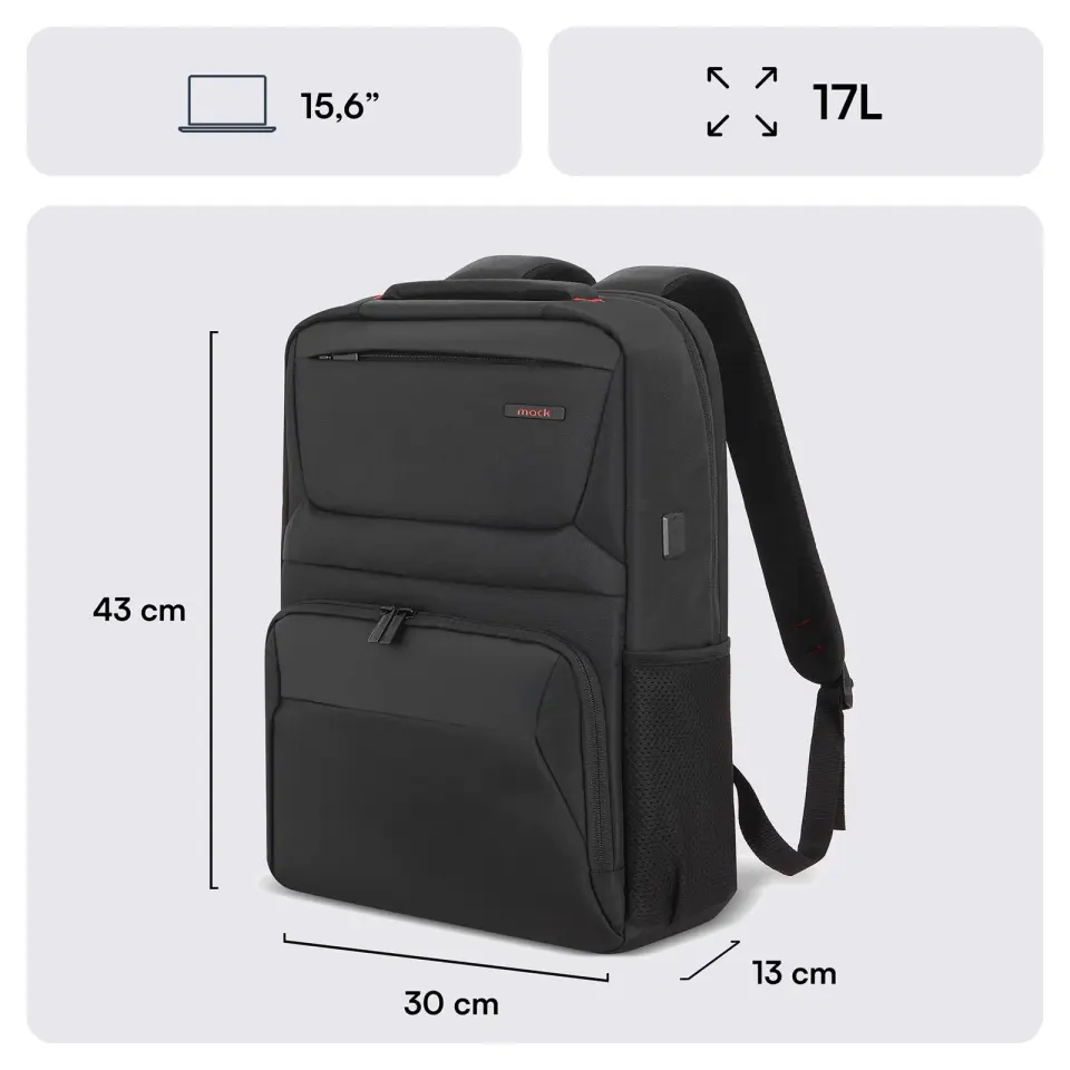 MACK MCC-805 15.6'' Business X Notebook Sırt Çantası Siyah