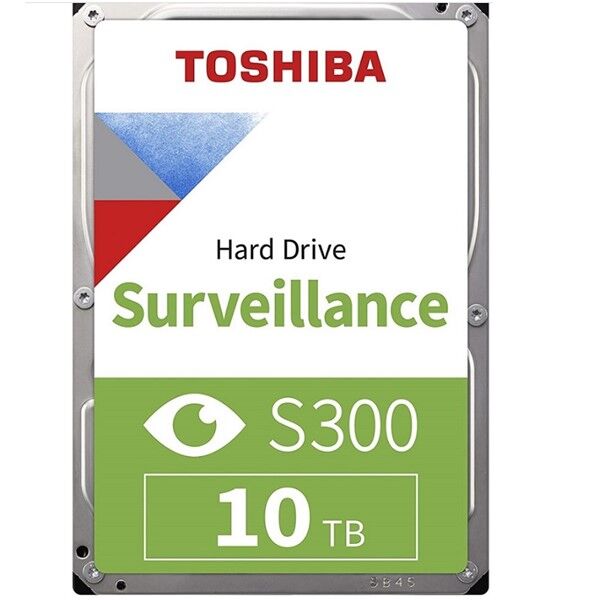 TOSHIBA 3.5'' 10TB S300 HDWT31AUZSVA 7200 RPM 256MB SATA-3 Güvenlik Diski