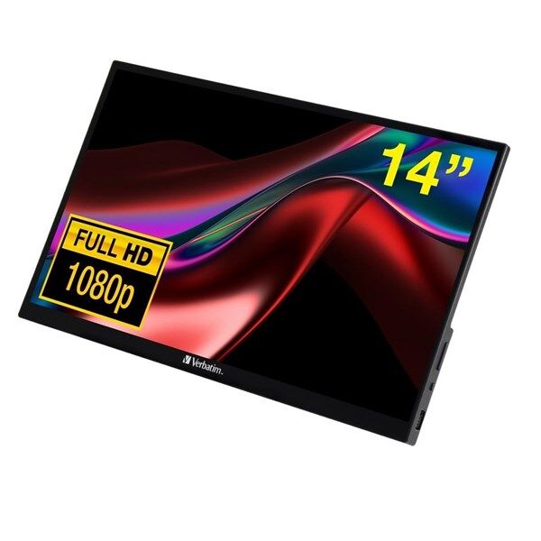 VERBATIM 14'' IPS DOKUNMATIK PMT-14 6MS 60HZ HDMI-USBC TAŞINABİLİR MONİTÖR 1920X1080