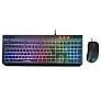 Rampage KM-R57 Seraphic Siyah RGB Multmedia Klavye ve 12800DPI MouseGaming Set