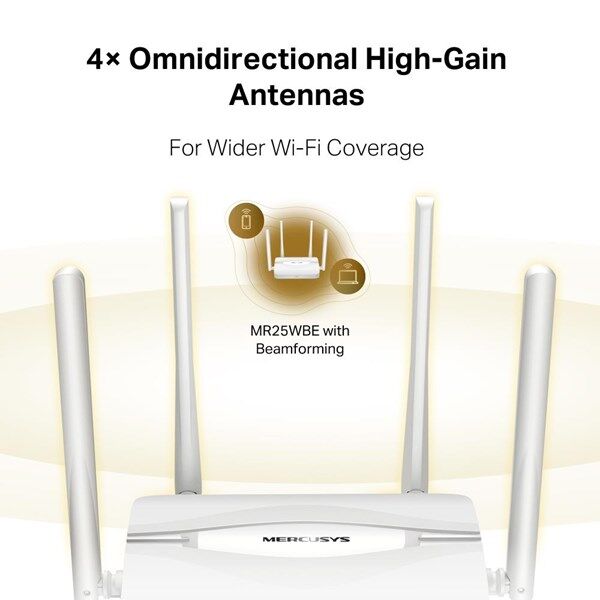 MERCUSYS MR25WBE WIFI7 BE3600 DUAL BAND ROUTER