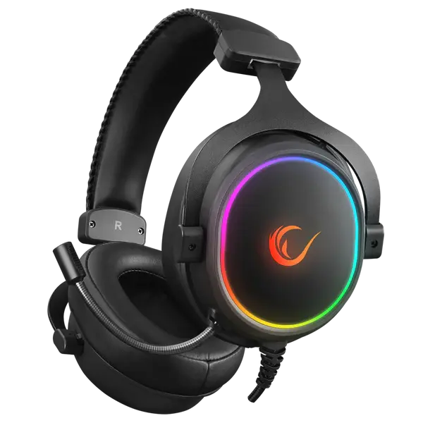 Rampage ONYX-S Siyah USB 7.1 Version RGB Led+Ses Kontrollü Oyuncu Mikrofonlu Kulaklık