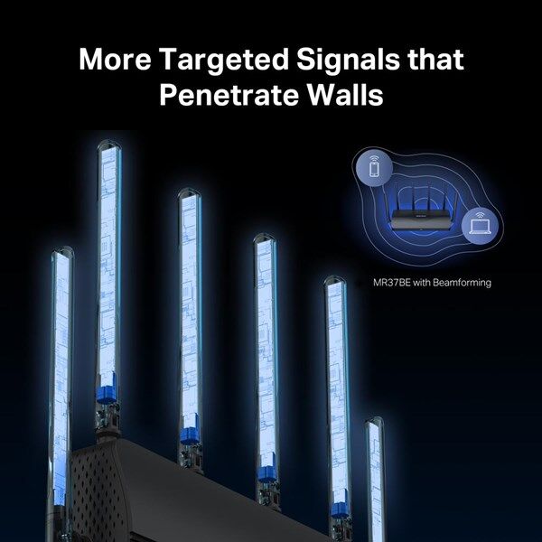 MERCUSYS MR37BE WIFI7 BE6500 DUAL BAND ROUTER