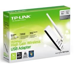 TP-Link TL-WN722N 150Mbps Wi-Fi USB Adaptör