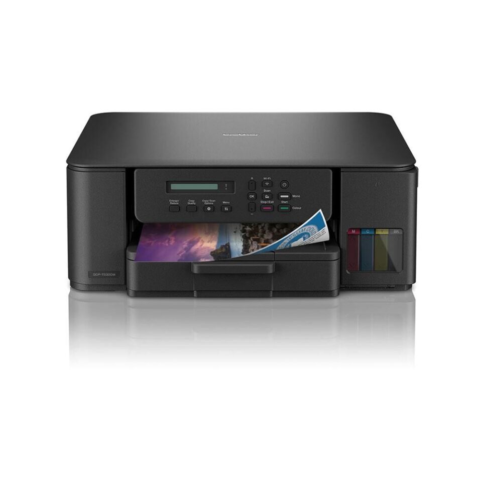 BROTHER A4 Renkli DCP-T530DW Çok Fonksiyonlu Dublex Yazıcı Tarayıcı Fotokopi USB 2.0,Kablosuz Tanklı