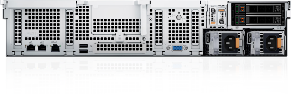 DELL POWEREDGE R760XS SPL2 SILVER 4510-32GB DDR5 RDIMM-8X480GB SSD-2x1100w Rack Sunucu