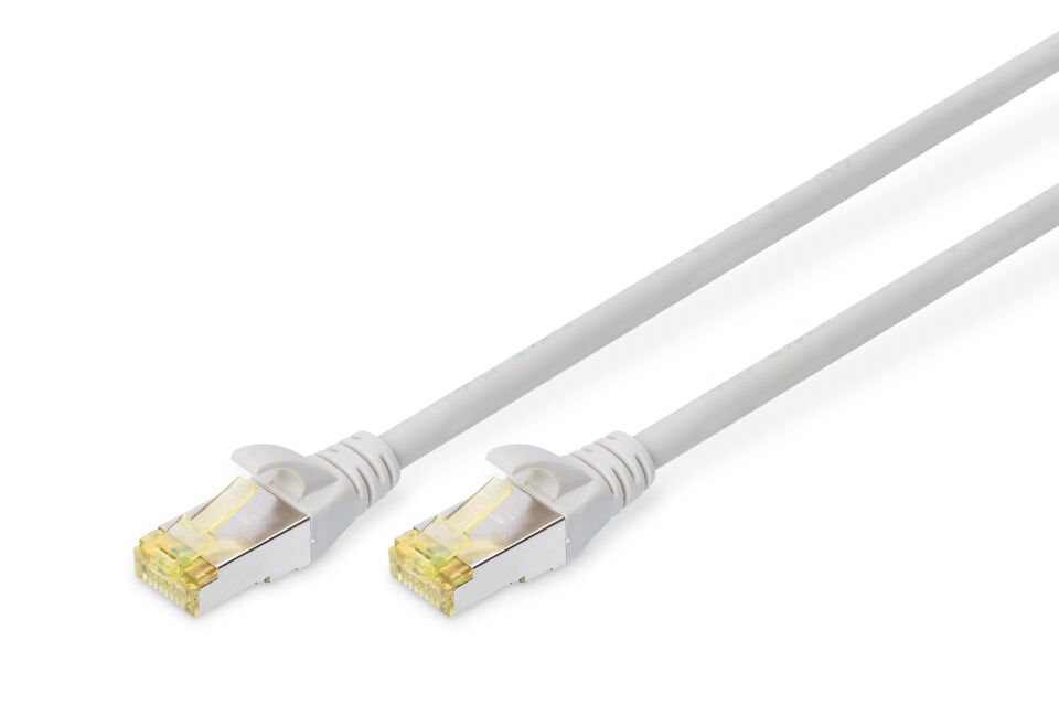 DIGITUS 0.5metre CAT7(CAT6A) S-FTP DK-1644-A-005 Gri Patch Kablo (10'lu Paket)