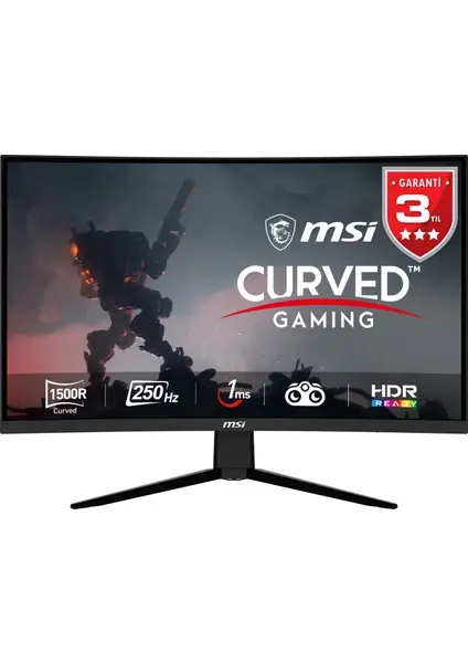 MSI 31.5 G32C4X CURVED 1500R VA 1MS FreeSync Premium Gaming FHD Monitör