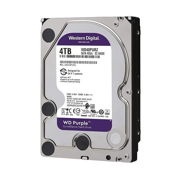 WD 3.5'' 4TB PURPLE WD42PURZ 5400 RPM 256MB SATA-3 Güvenlik Diski