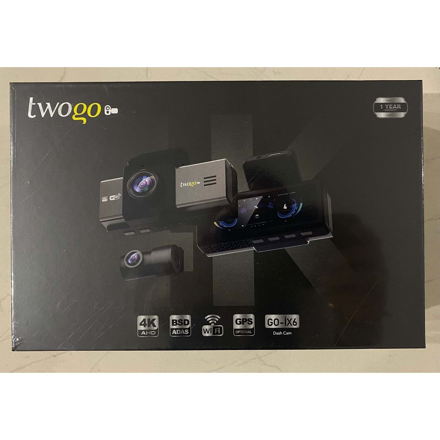 TWOGO GO-İX6 3,2'' Ekran Çift Kameralı Araç İçi Kamera (İK31L)