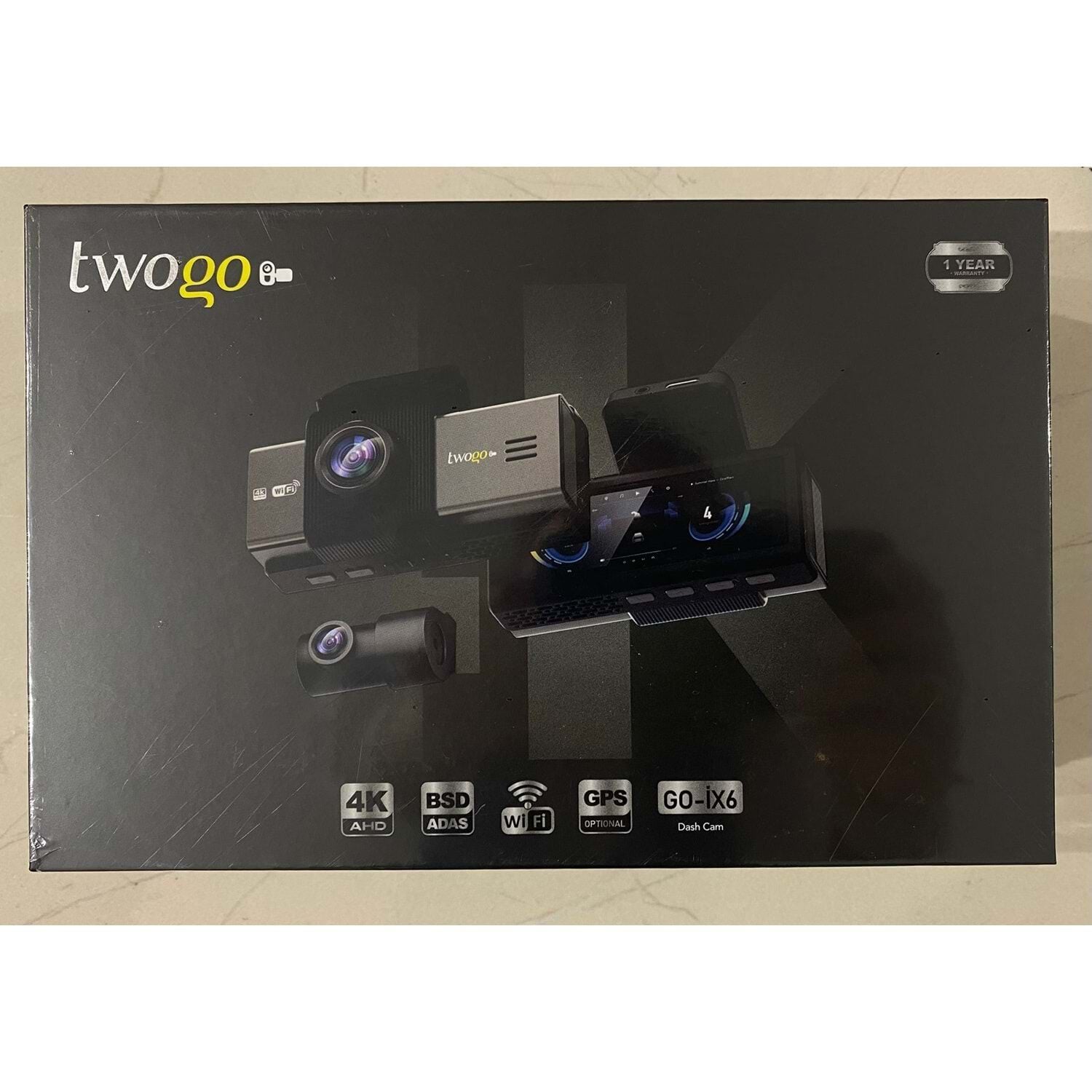 TWOGO GO-İX6 3,2'' Ekran Çift Kameralı Araç İçi Kamera (İK31L)