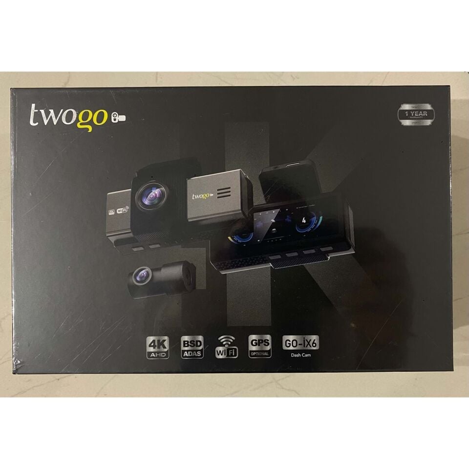 TWOGO GO-İX6 3,2'' Ekran Çift Kameralı Araç İçi Kamera (İK31L)
