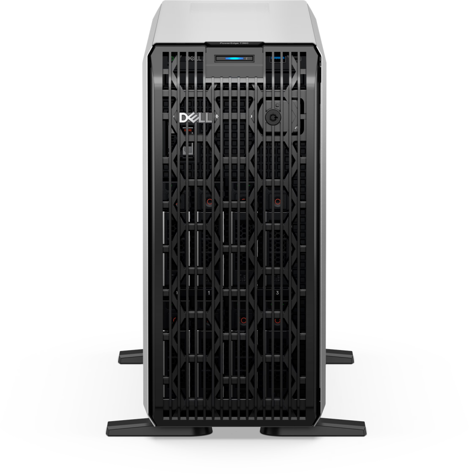 DELL POWEREDGE T360 SPL5 XEON 6353P-64GB DDR5 UDIMM-2X960GB+6X3.84TB SSD-Tower Sunucu