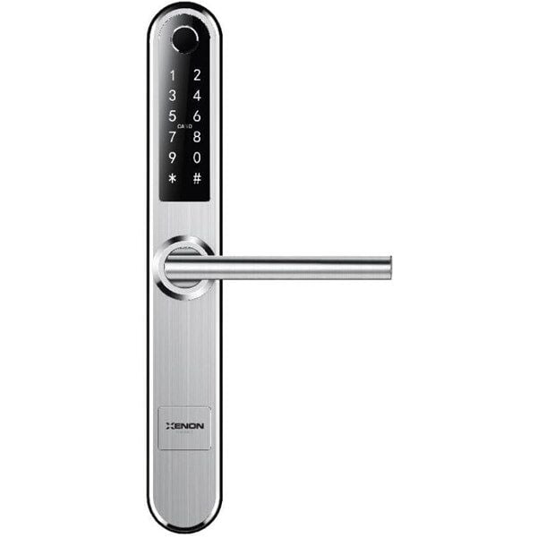 XENON SMART X8057 Akıllı Kapı Kilidi Parmak İzi Şifre Girişli Gümüş