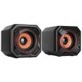 Mikado MD-177 2.0 5W * 2 Turuncu Siyah Super Bass USB Speaker