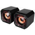 Mikado MD-177 2.0 5W * 2 Turuncu Siyah Super Bass USB Speaker
