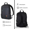 NPO CitylifePlus Smart 16'' Siyah Notebook Sırt Çantası Çift Ana Bölmeli