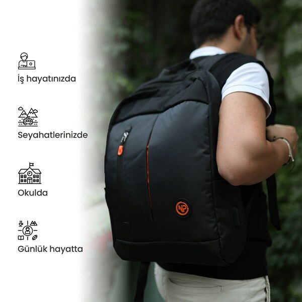 NPO Citylife CL01S Smart 16'' Siyah Notebook Sırt Çantası
