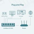 TP-LINK 5port LS1005 10/100 Yönetilemez Switch Masaüstü