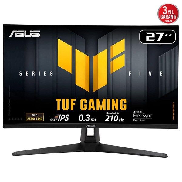 ASUS 27'' IPS TUF GAMING VG27AQ5A 0.3MS 210Hz HDMI-DP Gaming Monitör (2560 X 1440)