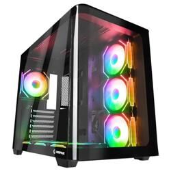 Rampage LOOPY Siyah Temperli Cam Kumandalı ATX Mid-T Gaming Kasası