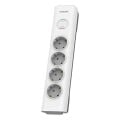 PHILIPS 4-lü SPN7040WA/62 600 Joules Akım Koruma Prizi Beyaz