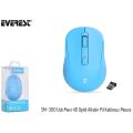 EVEREST SM-300 Usb Mavi 4D Optik Alkalin Pil Kablosuz Mouse