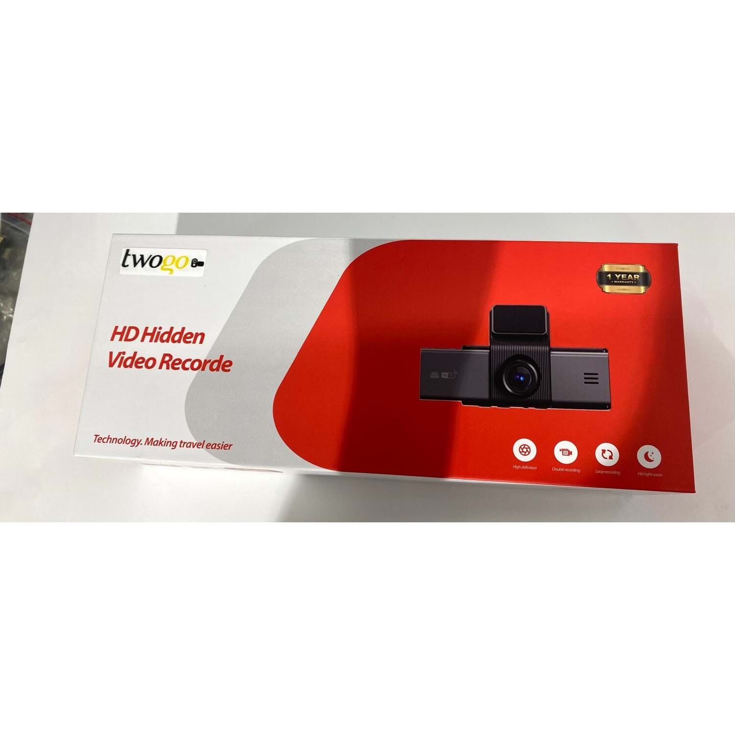 TWOGO GO-İX13 3,2'' Ekran Üç Kameralı Araç İçi Kamera (İK33L)