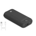 S-Link Swapp SWP-52 5200mAh Powerbank Dokunmatik Led Lamba Siyah Taşınabilir Pil Şarj Cihazı