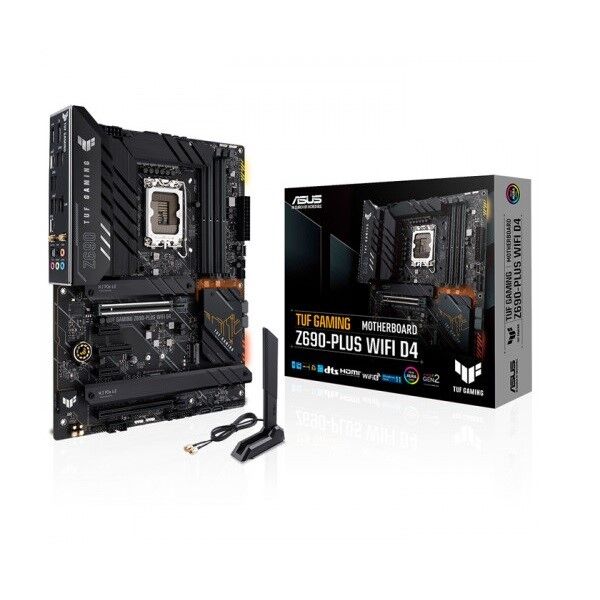 ASUS TUF Z690-PLUS GAMING WIFI D4 DDR4 M2 PCIe NVME HDMI DP PCIe 16X v4.0 1700p ATX