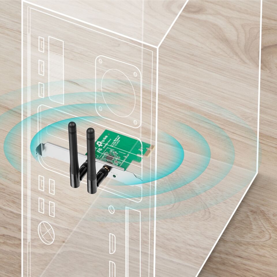 TP-LINK TL-WN881ND 300mbps 2.4ghz PCI Express Kablosuz Adaptör