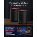CUDY M3000 AX3000 2.5GIGABIT DUAL BAND MESH ROUTER 3-lü paket