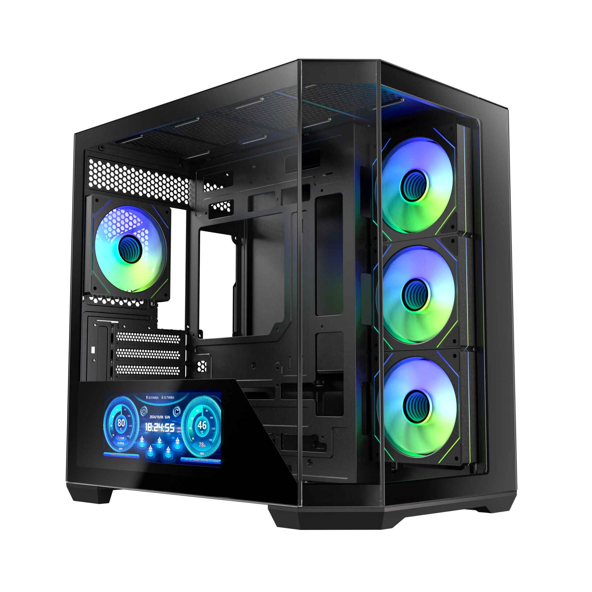 BITFENIX 850W 80+ BRONZE 10.24'' DIGITAL T10 Siyah Gaming Mid-Tower PC Kasası