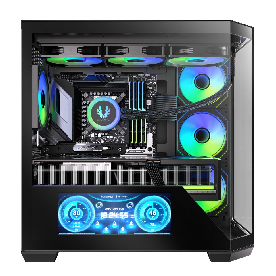 BITFENIX 850W 80+ BRONZE 10.24'' DIGITAL T10 Siyah Gaming Mid-Tower PC Kasası