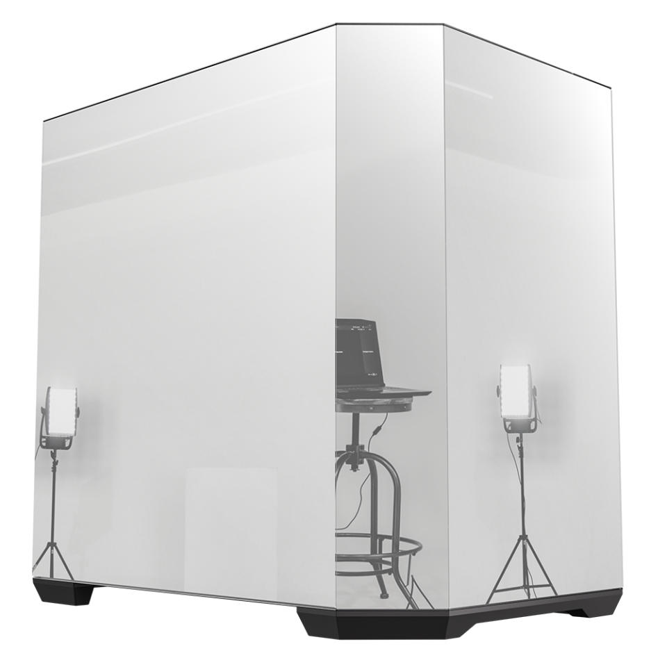 BITFENIX 850W 80+ BRONZE Ayna efektli MIRROR T10 Siyah Gaming Mid-Tower PC Kasası