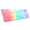 Everest KB-24 Beyaz Rainbow Q Membrane Oyuncu Klavyesi