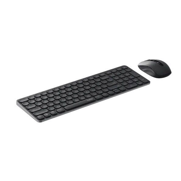 RAPOO 9350S Kablosuz Siyah Klavye - Mouse Set (13389)