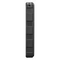 S-link P120 12000mAh PRM 2*USB+Type-C+Micro Led Lamba + 1.2W Solar Panelli Siyah Taşınabilir Pil Şarj Cihazı Powerbank