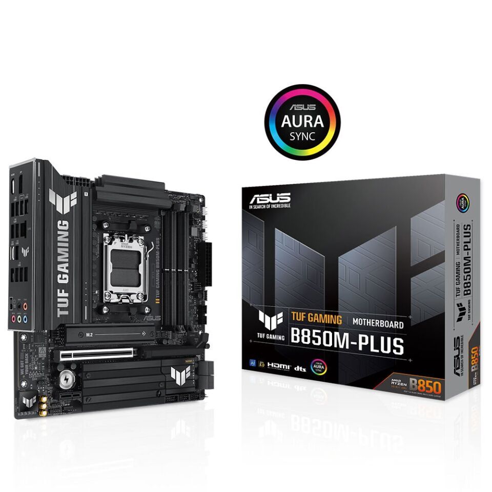 ASUS TUF GAMING B850M-PLUS WIF-7 DDR5 HDMI DP PCIE 5.0 AM5 mATX