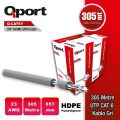 QPORT CAT6 Utp 23AWG Gri 305m Kablo Q-CAT6Y