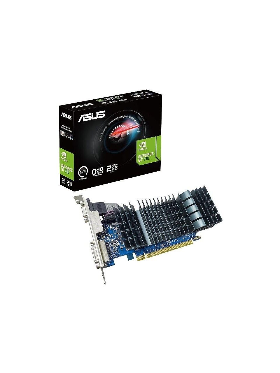 ASUS GT710 2GB GT710-SL-2GD3-BRK-EVO DDR3 64bit HDMI DVI PCIe 16X v2.0
