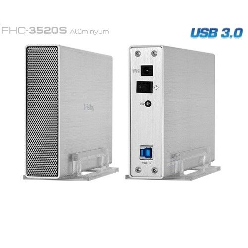 FRISBY 3.5'' USB 3.0 FHC-3520S Sata Alüminyum Harddisk Kutusu Gümüş