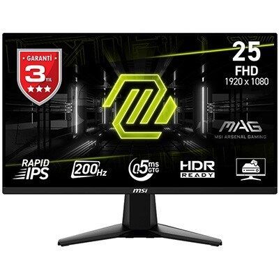 MSI 24.5'' MAG 255F E20 200HZ 0.5MS FHD GAMING MONİTÖR